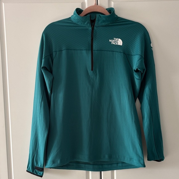 The North Face Summit Series Green Half-Zip Pullover - Picture 1 of 3